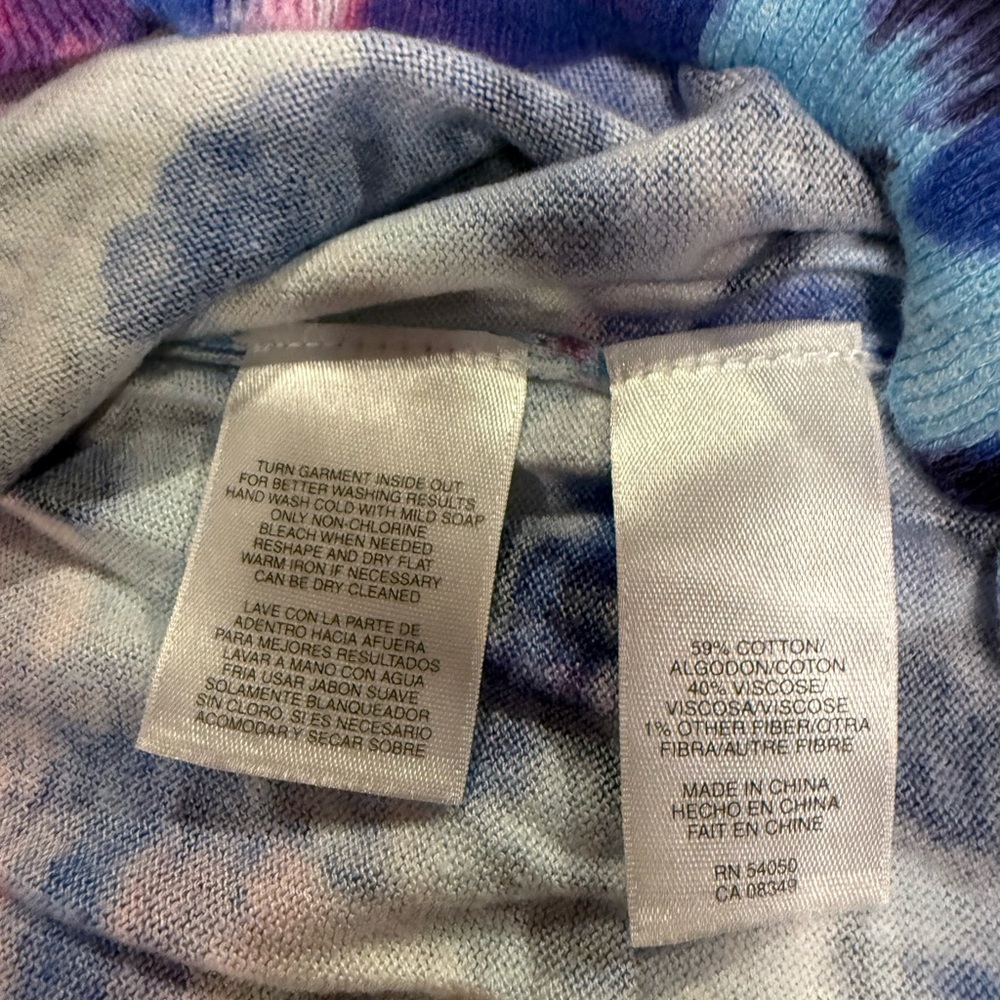 Jones New York Floral Tie-Dye Cardigan - Size XL - Picture 4 of 4